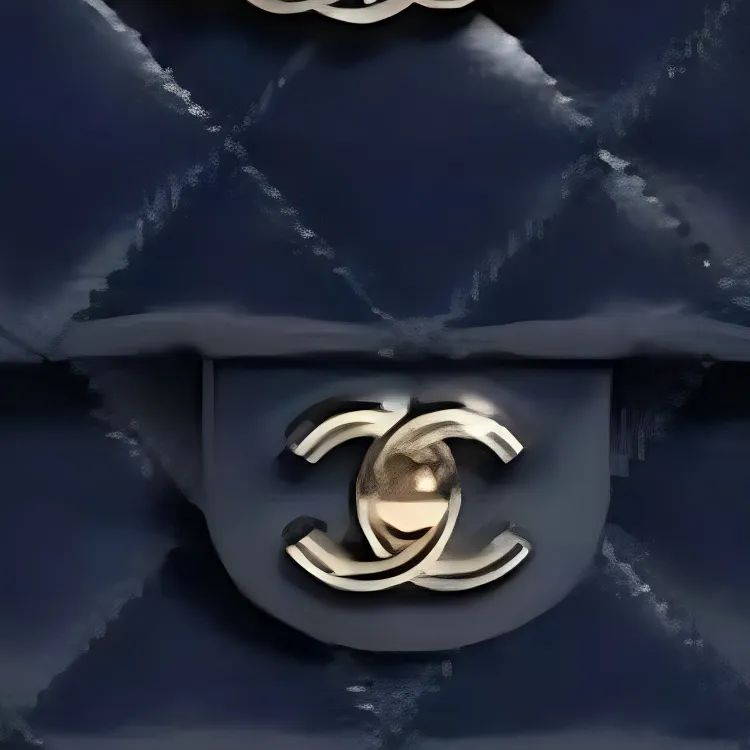 CHANEL Classic Flap CF Lambskin Handbag, Shoulder Bag, Crossbody Bag Medium Size Women's Dark Blue-4