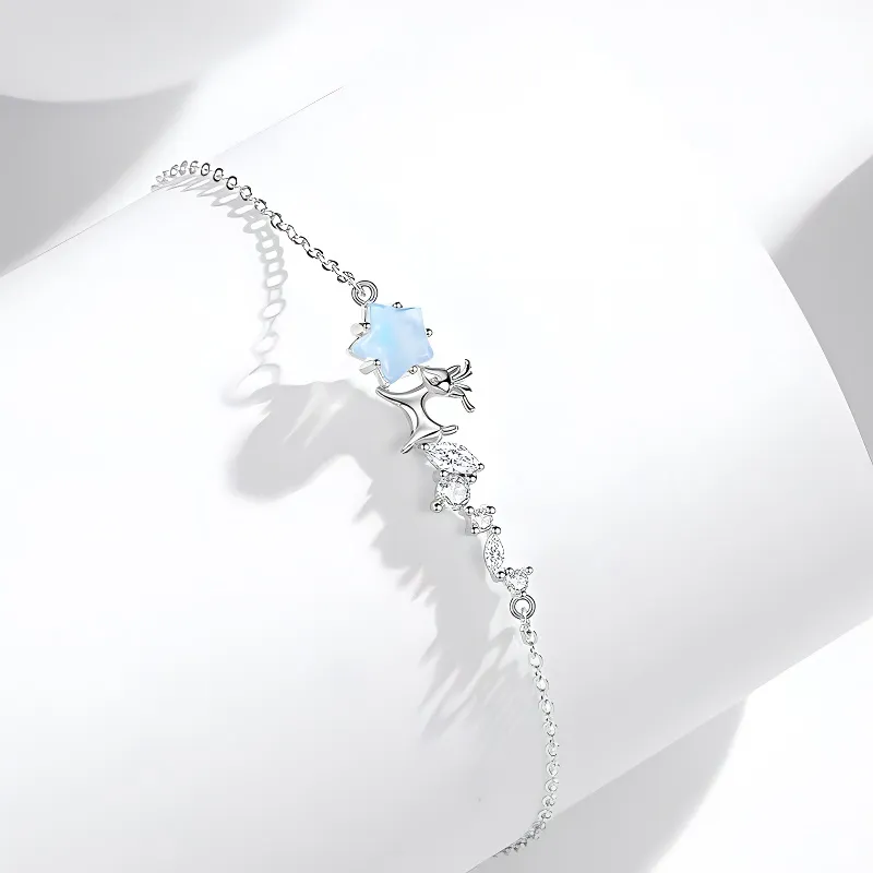 Andaozi S925 Silver Bracelets Women's-4