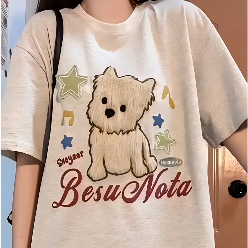 Urban beauty T Shirts Women's White Gray-2