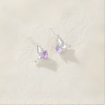 OGDAID S925 Silver Stud Earrings Women's-5