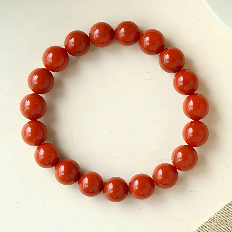 Xifeng Building Southern Red Agate Bracelets Women's-4