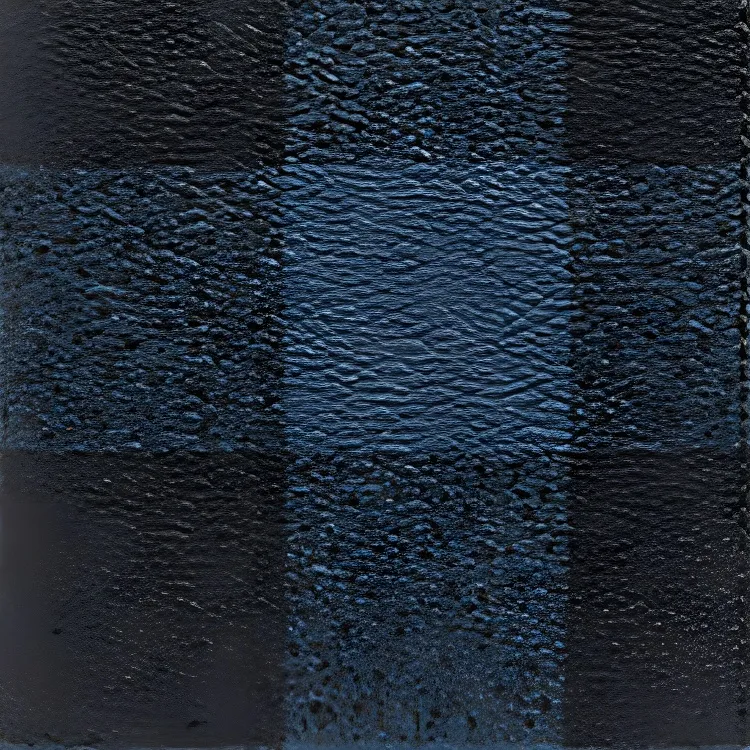 COACH Coated Canvas Passport Holder Unisex Blue/Black Antique Nickel-1