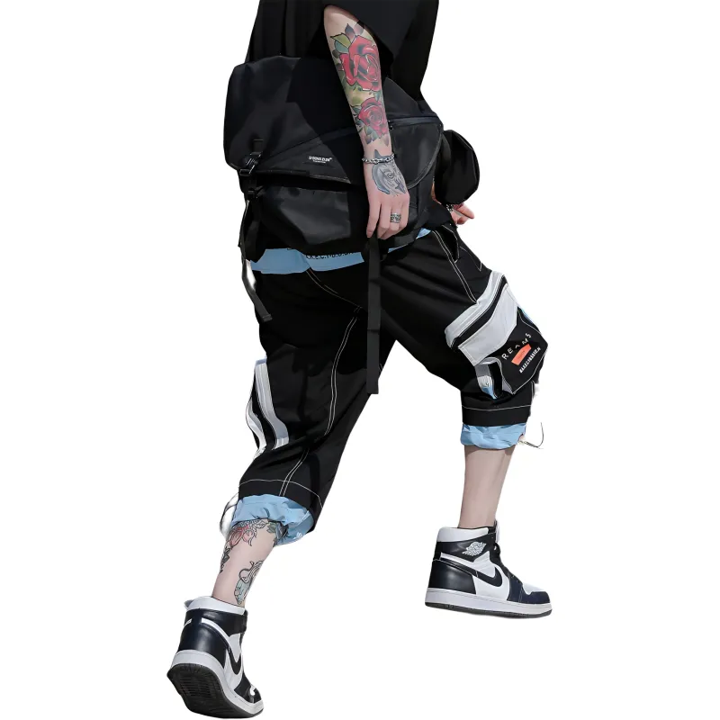 SZSX Cargo Shorts Unisex Black-2