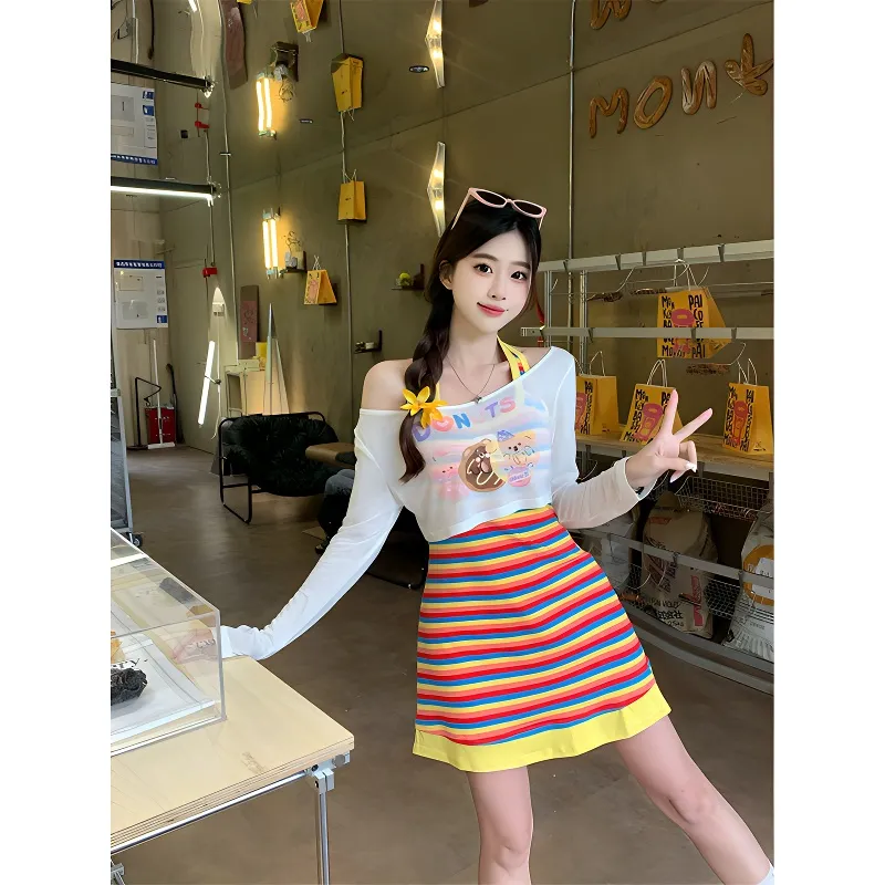 PUREIDOL Two Piece Skirt Sets Women's-6