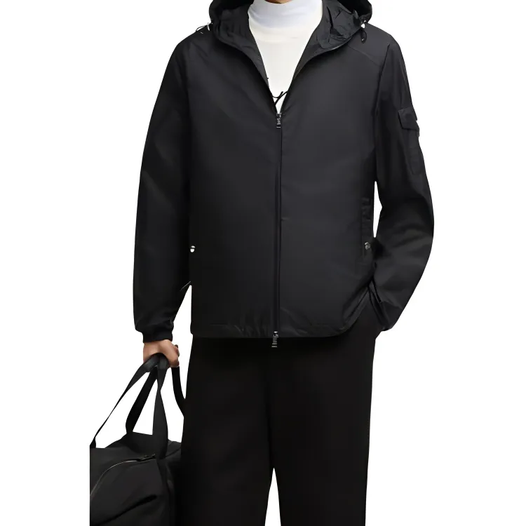 Moncler Etiache Zip Up Hooded Rain Jacket-1