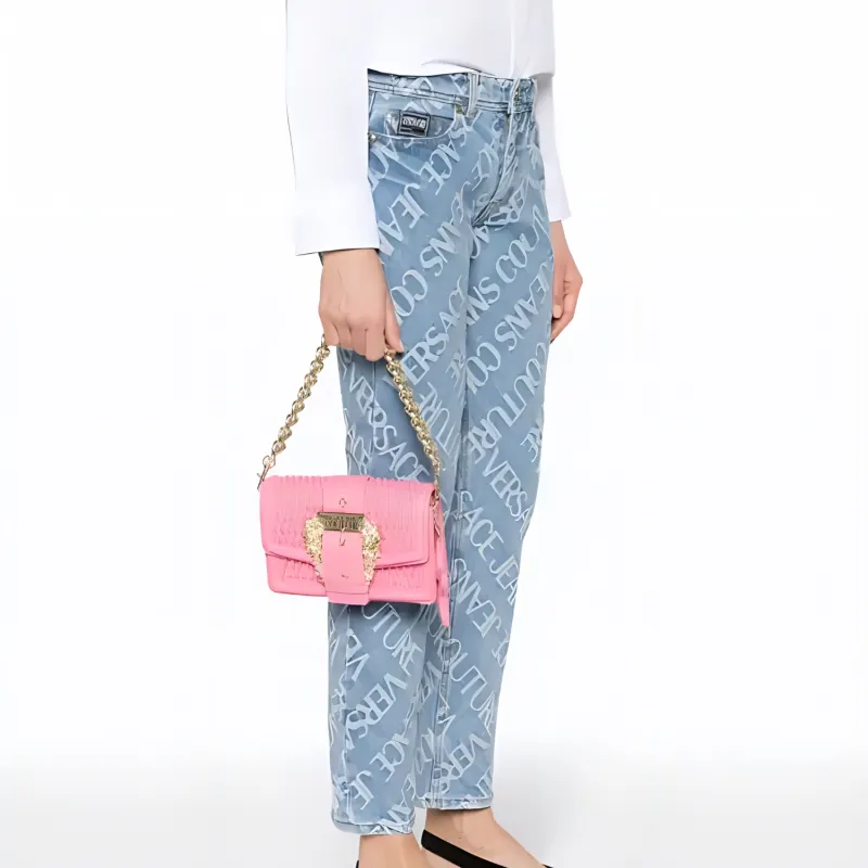 VERSACE JEANS COUTURE PU Shoulder Bag, Crossbody Bag Women's Pink-4