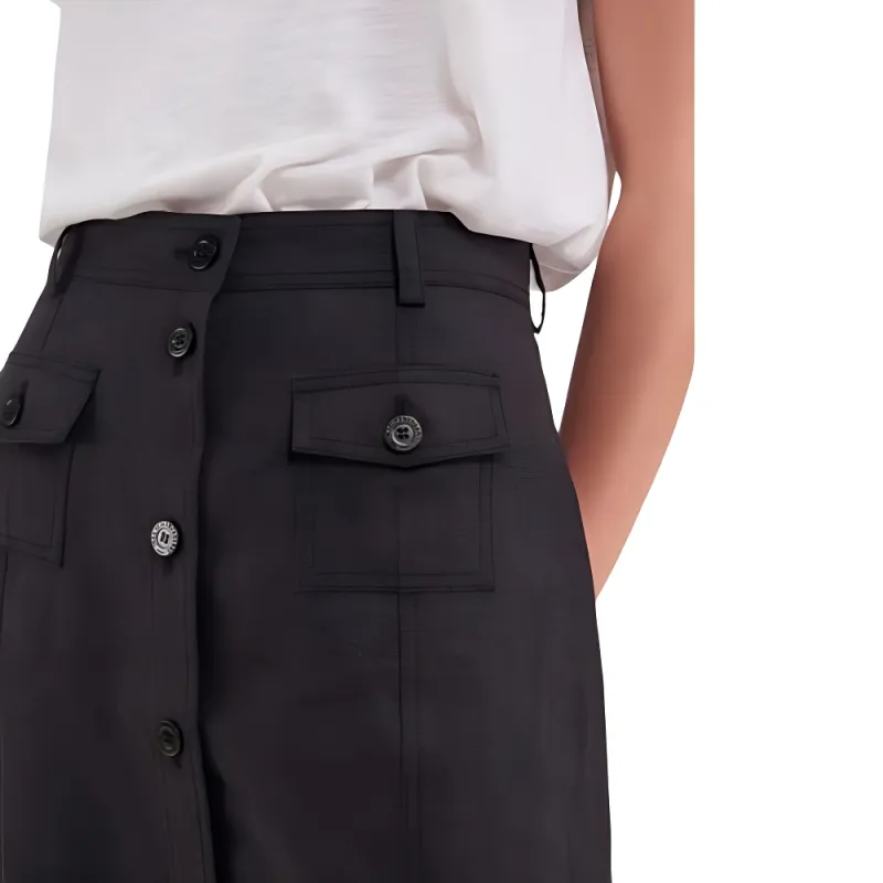 INES DE LA FRESSANGE Casual Long Skirt Women's Black-4
