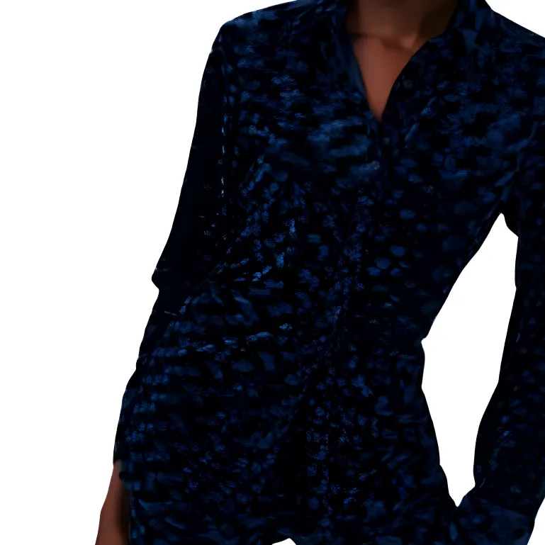 DVF Diane Von Furstenberg Soluck Velvet Shirt-4