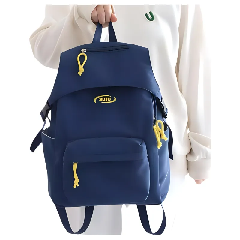 ZOGA Nylon Backpack Unisex Black/White/Red/Blue-9