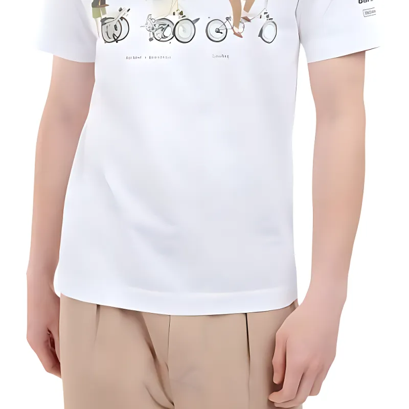 Brompton X BARBOUR T Shirts Men White-3
