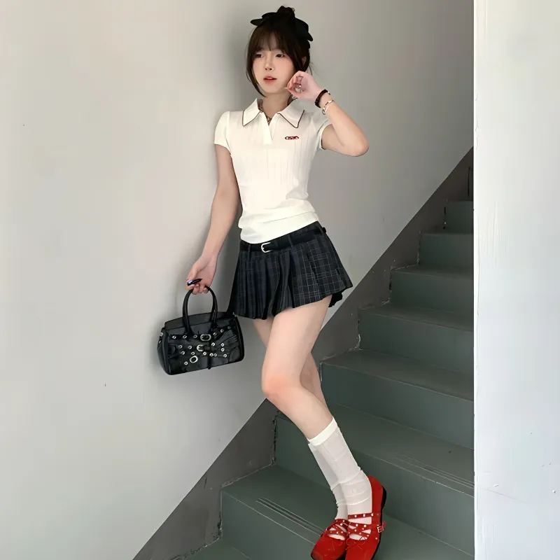 Pa33word Two Piece Skirt Sets Women's-10