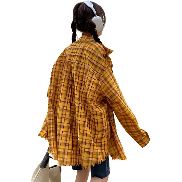 NEAR HERE Shirts Unisex Yellow-4