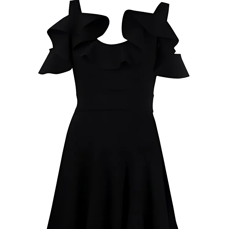 Alexander McQueen Sleeveless Dresses Women's Black-3