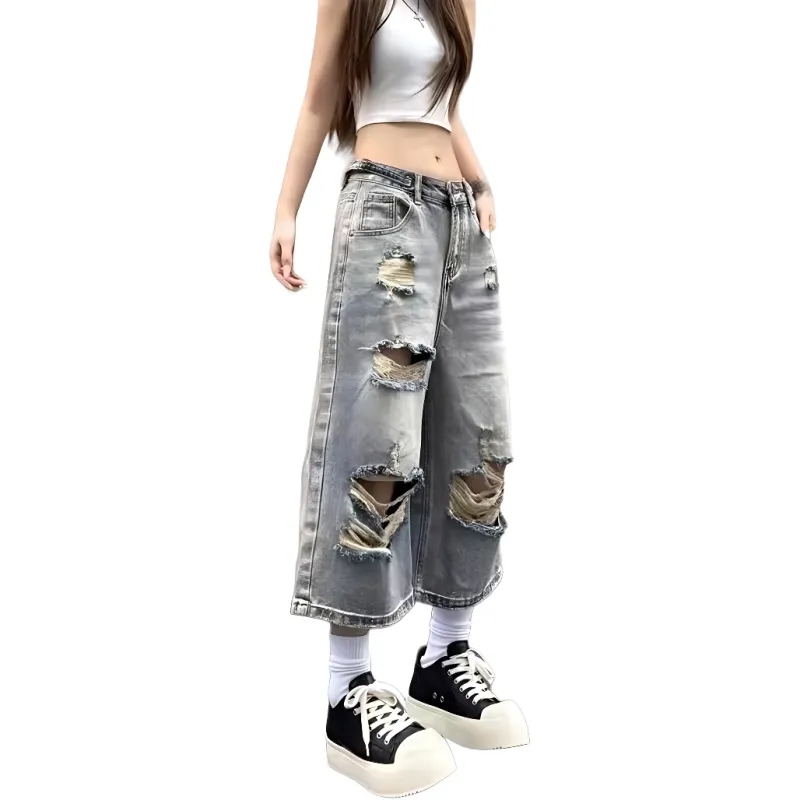 T IRA Denim Shorts Unisex Blue-2