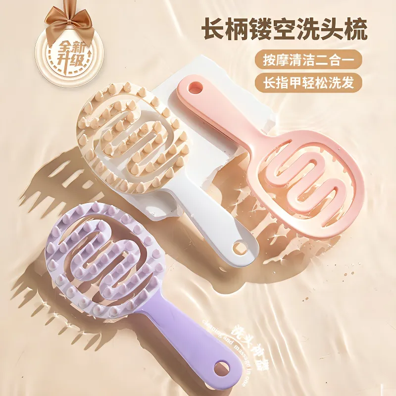 Gentle Welcome Cleaning Massage Comb Head Scalp Meridians Itch Relief-11