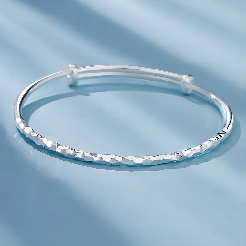 Bear Silversmith 999 Fine Silver Sterling Silver Bangle Women's-2