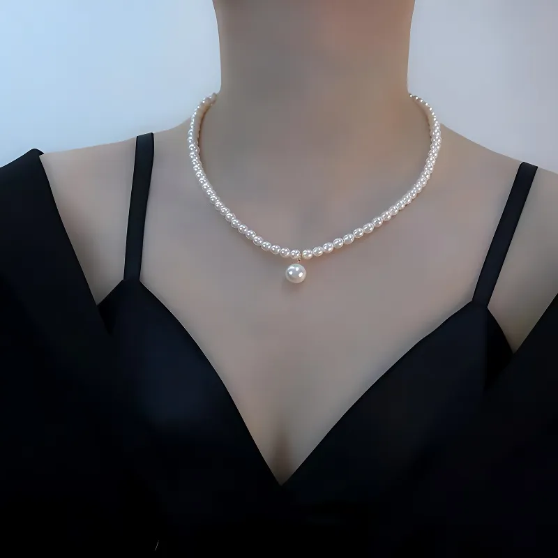 Andaozi Pearl Necklaces Women's-3