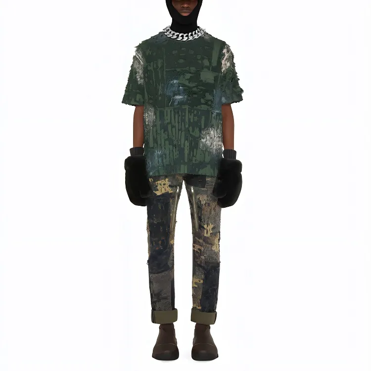 Givenchy T Shirts Men Forest Green-1