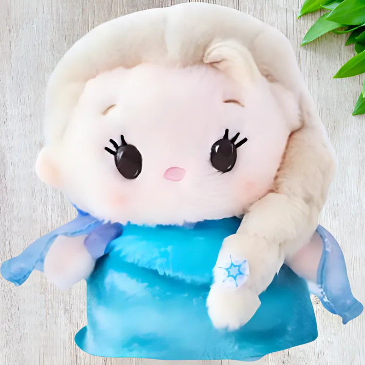 Disney Frozen Series Elsa 10th Anniversary Limited Edition Bean Shaped Eyes Dolls Plush Doll-1