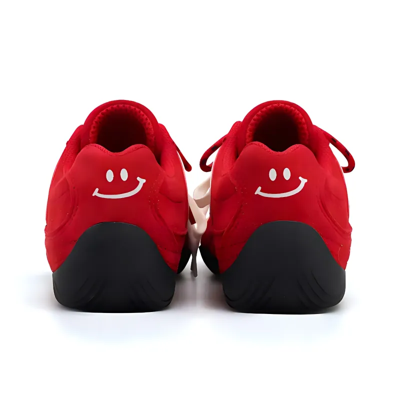 Yang Nianhua Slip Resistant And Abrasion Resistant Coverage Low Top Casual Shoes Women's Red Apple-5