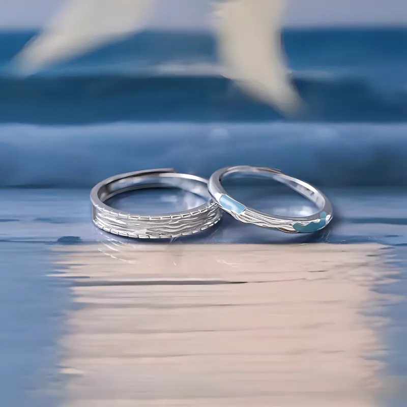 7℃ 999 Fine Silver Rings Unisex-4