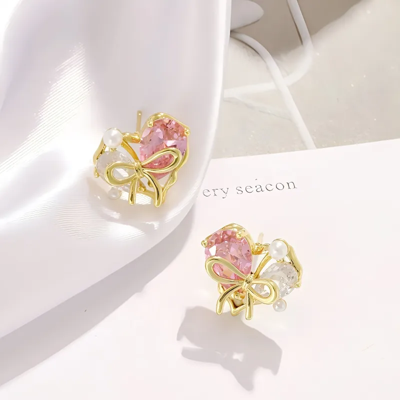 Universe Search S925 Silver Stud Earrings Women's-3