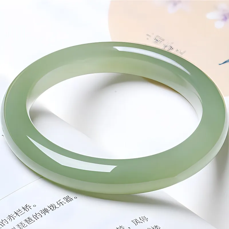 Royal Heaven's Choice Bangles Green Jade Women's-4