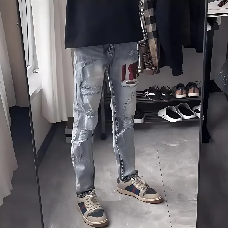 PAINT STAIN Jeans Unisex-7