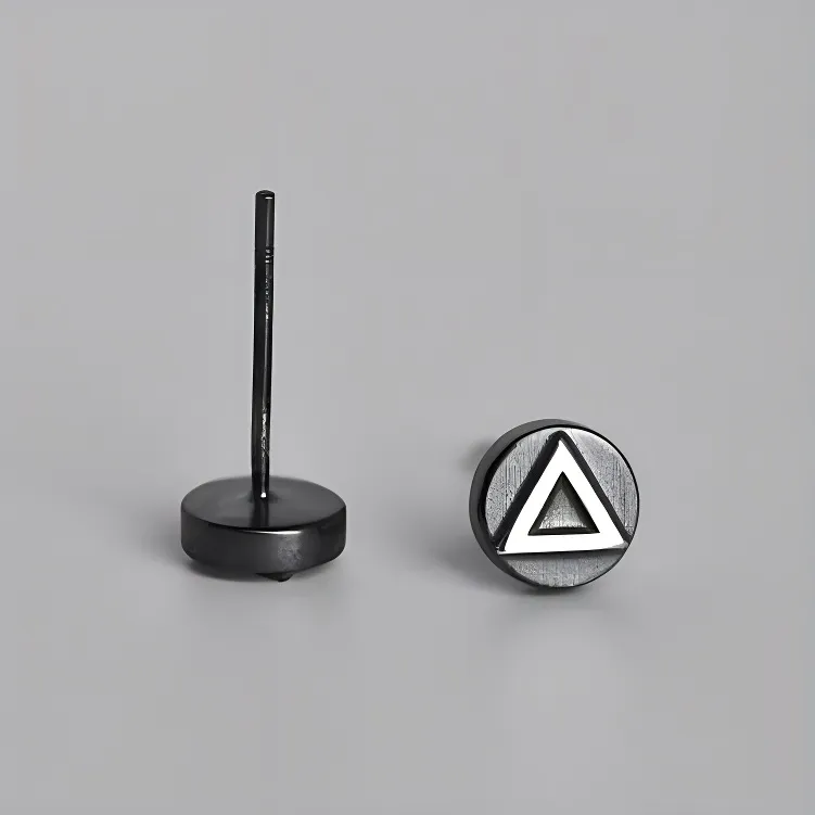BLESSED BULLET Alloy Stud Earrings Men's-2