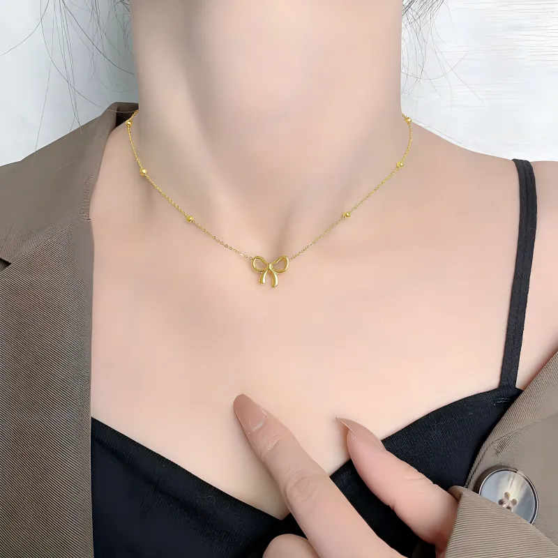 ALI THE FOX Titanium Steel Necklaces Women's-5