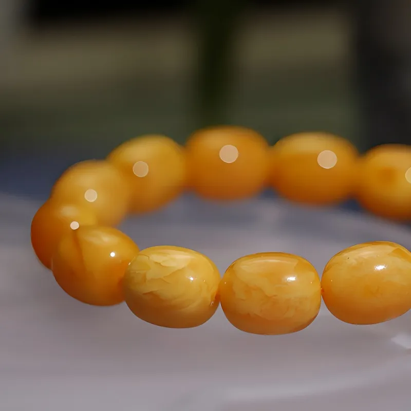 MUSHIFEN Beeswax Jujube Bead Fortune Bracelet # Good Luck Women's-4