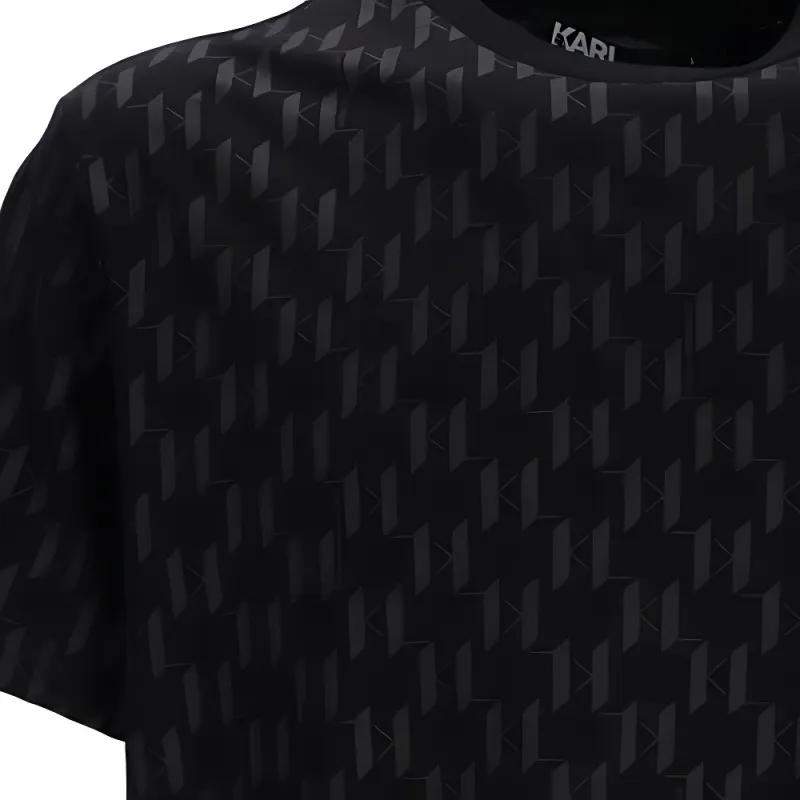 KARL LAGERFELD / Karl Lagerfeld Jeans Monogram-print T-shirt-4