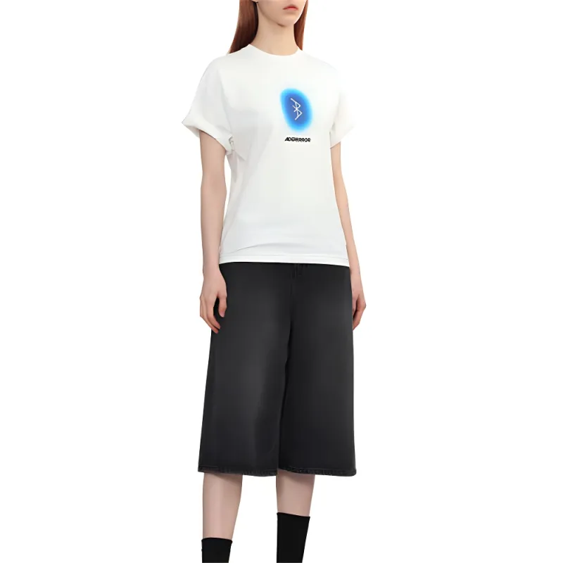 ADER ERROR Semi Oversized Fit T Shirt 'Off White'-2