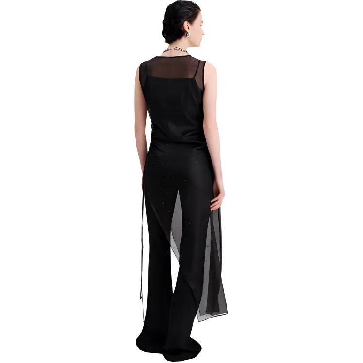 IDPAN Sleeveless Dress Women's Black-1