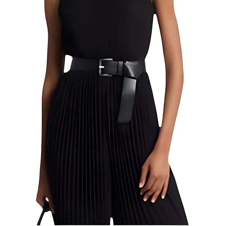 MICHAEL KORS Pleated Georgette Halter Jumpsuit-4