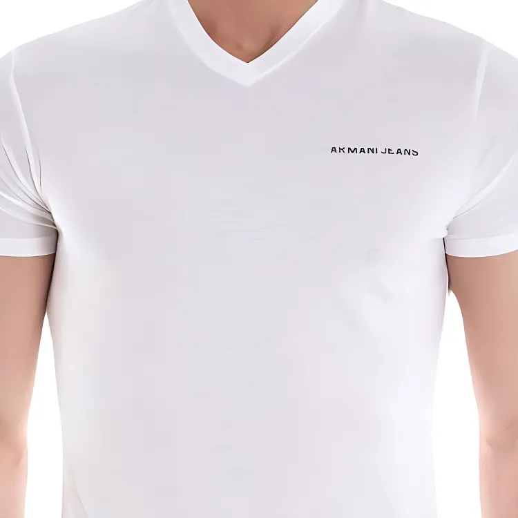ARMANI JEANS T Shirt Men's White-4