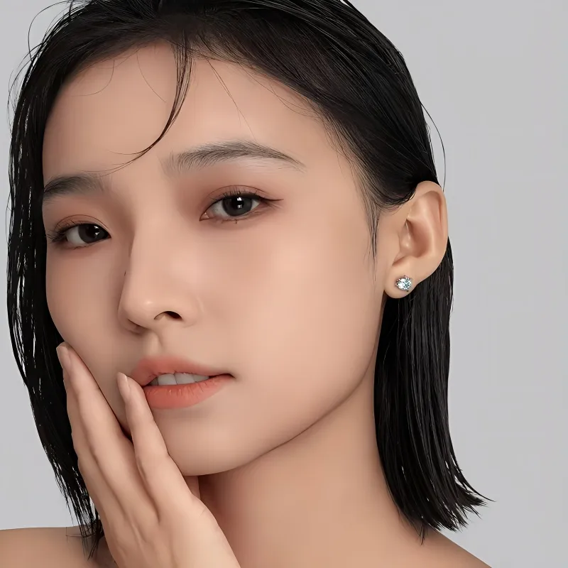 Danqin Titanium Steel Stud Earrings Unisex-7