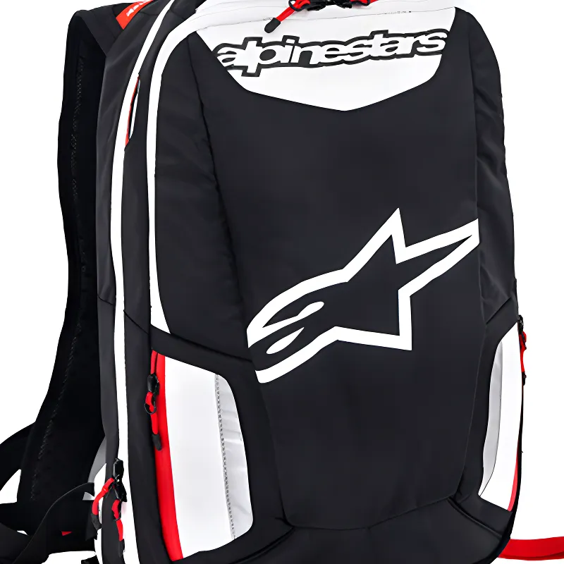 ALPINESTARS Polyester Backpack Regular Unisex Black White Red-1