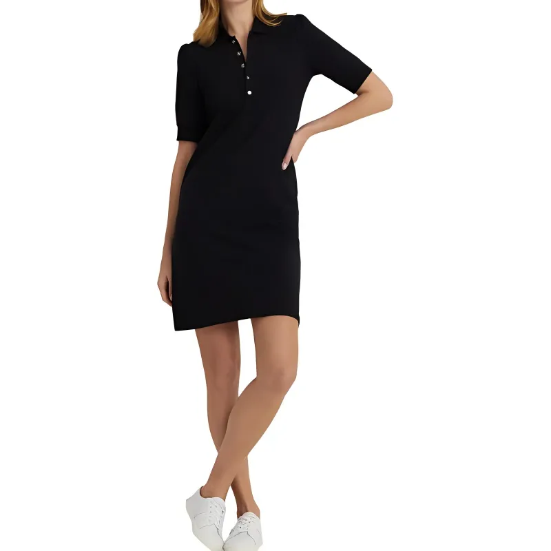 Polo Ralph Lauren Short Sleeved Dress Women's Black-1