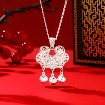 Bear Silversmith 999 Fine Silver Sterling Silver Necklace Women's