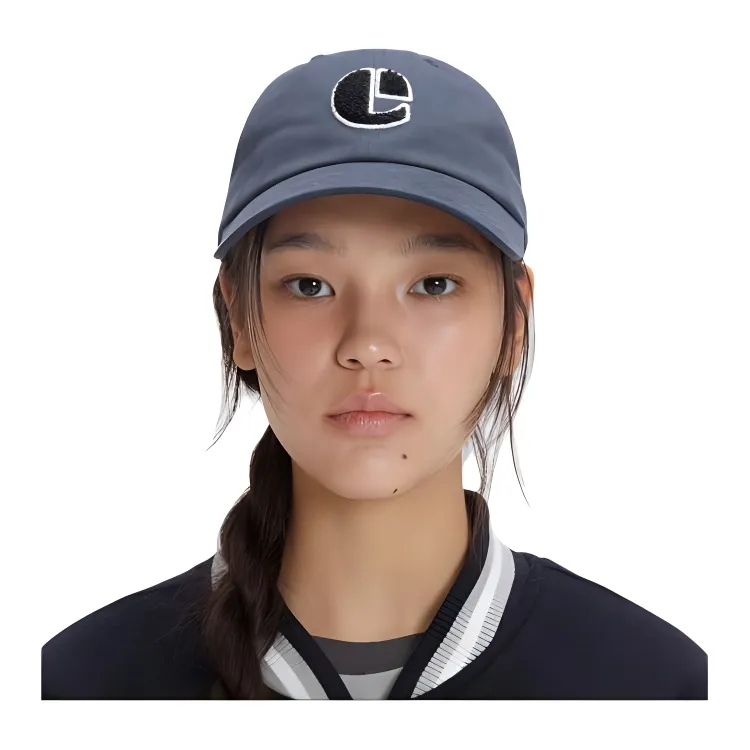 Emis Cotton Baseball Caps Women's Navy Blue-3