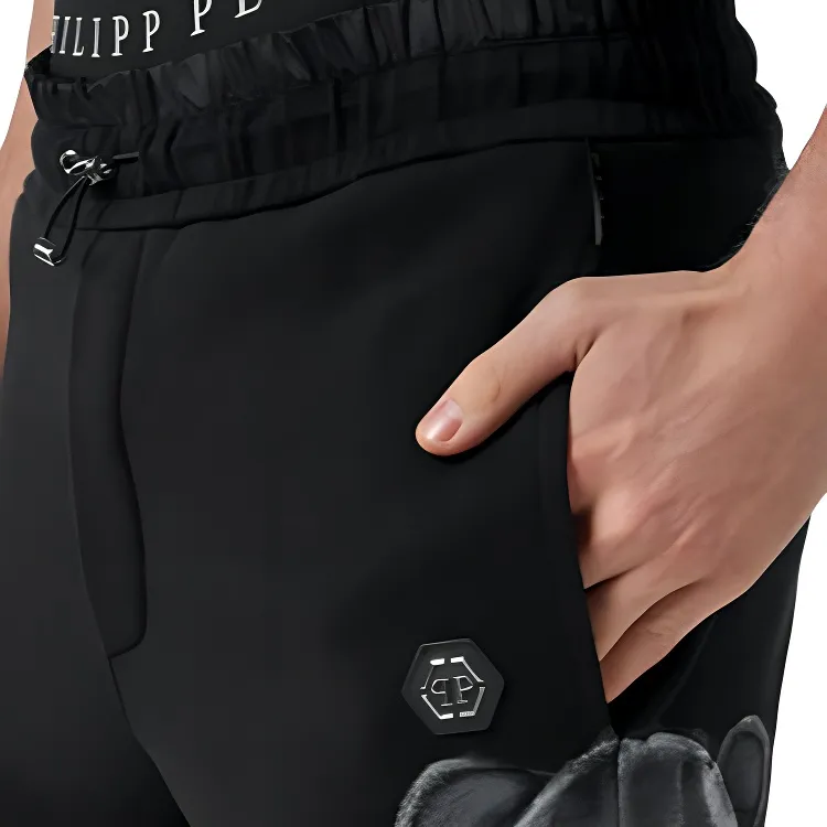 PHILIPP PLEIN Casual Pants Men Black-4