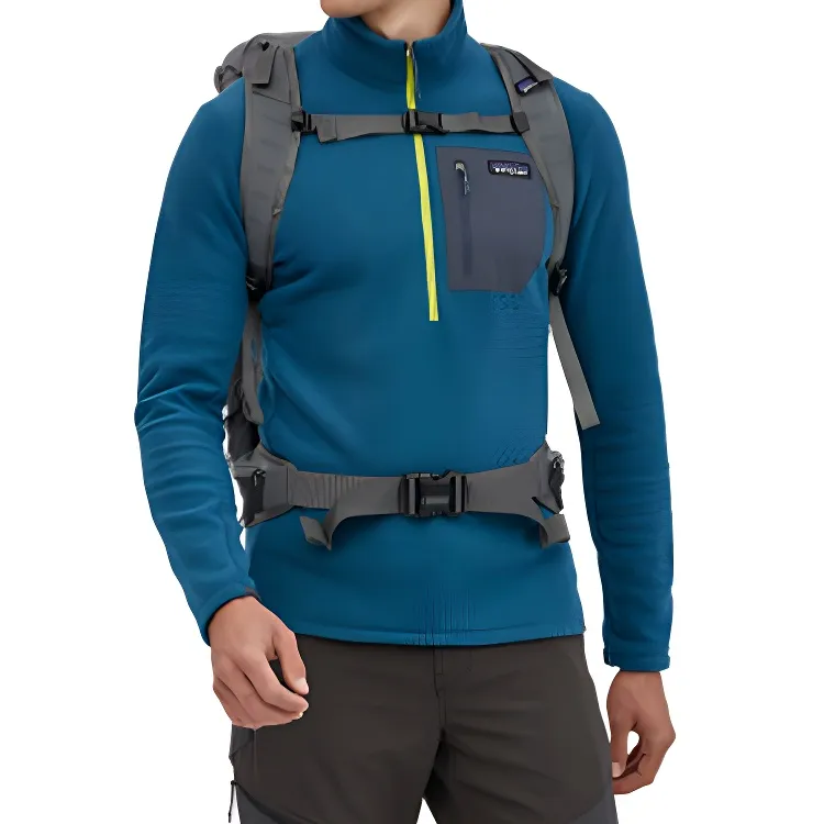 Patagonia Recycled Nylon Outdoor Mountaineering Bag Backpack Unisex Gray-3