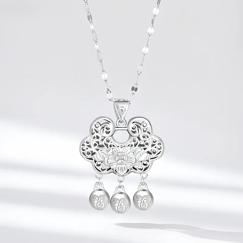 Bear Silversmith High Content Sterling Silver Sterling Silver Necklace Women's-2