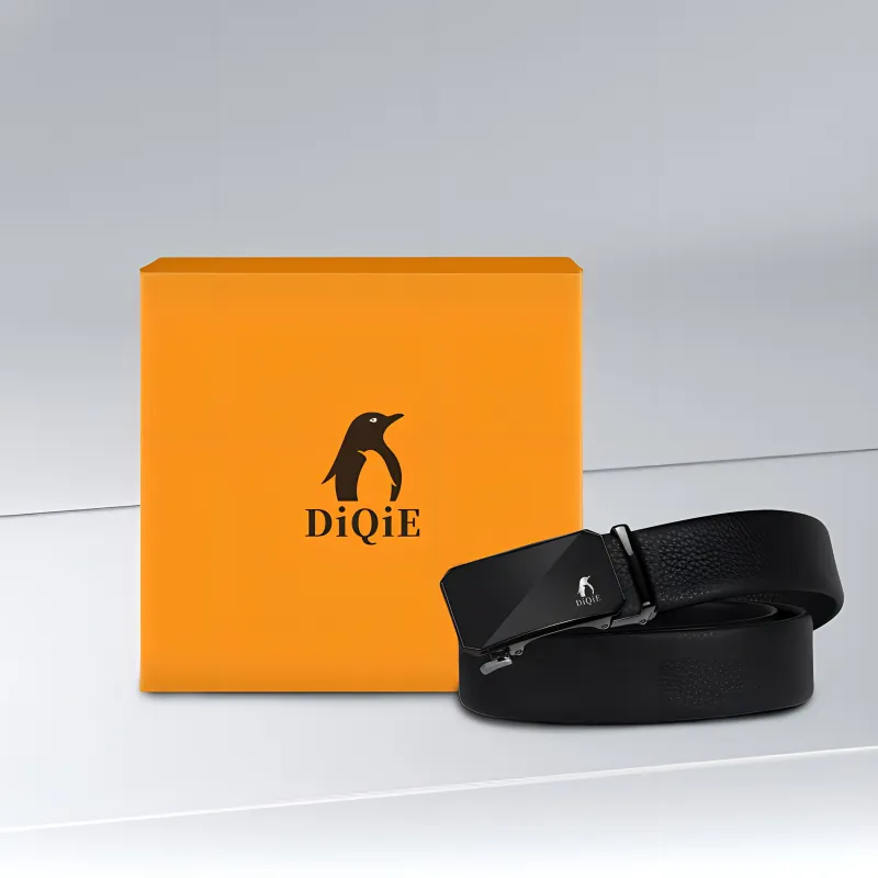 Emperor Penguin Top Grain Cow Leather Belts Unisex Width 3.5CM-5
