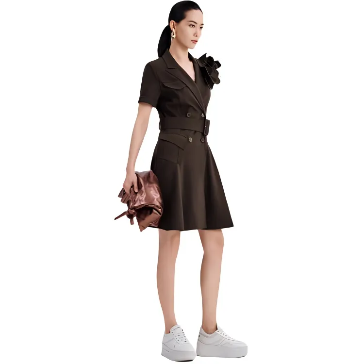 IDPAN Short Sleeved Dress Women's-1