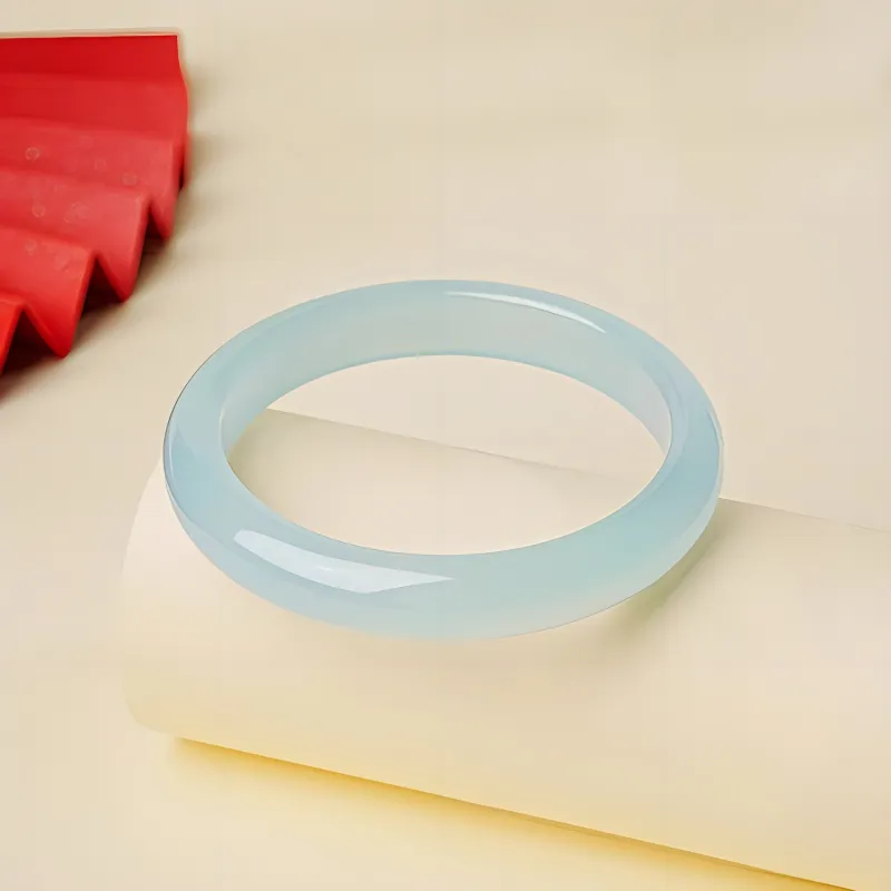 Moon Jewelry Natural Chalcedony Bangles Unisex-4