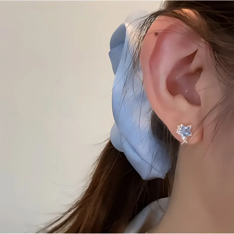 QIANFANGDAHUANGYE S925 Silver Stud Earrings Women's-1