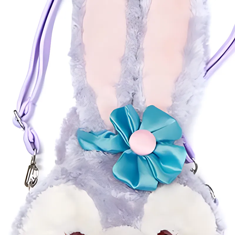 Disney Plush Crossbody Bag, Shoulder Bag Medium Size Women's Purple-2