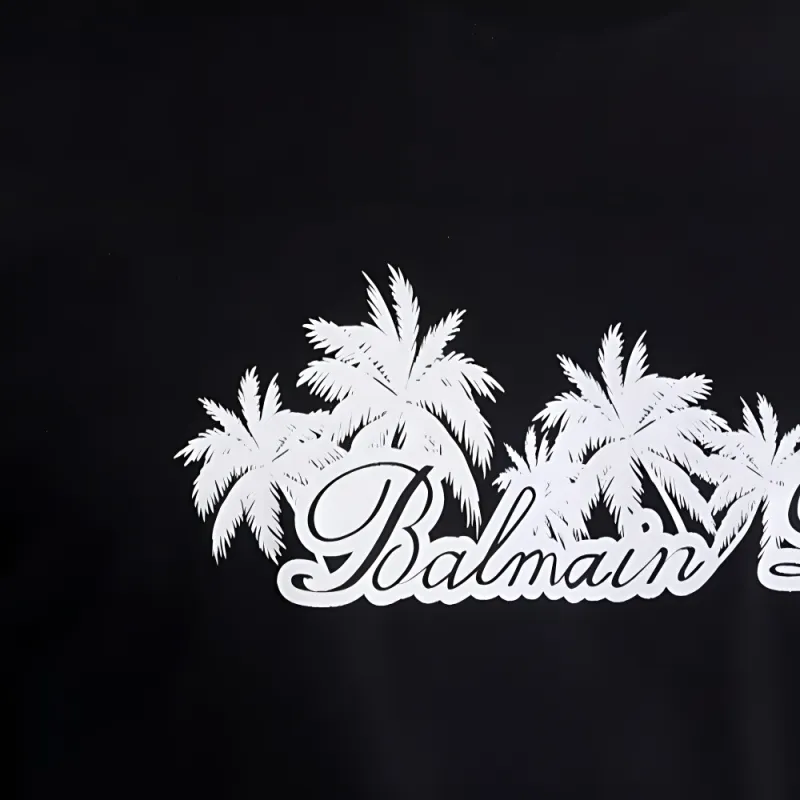 BALMAIN Signature Printed T Shirt-4